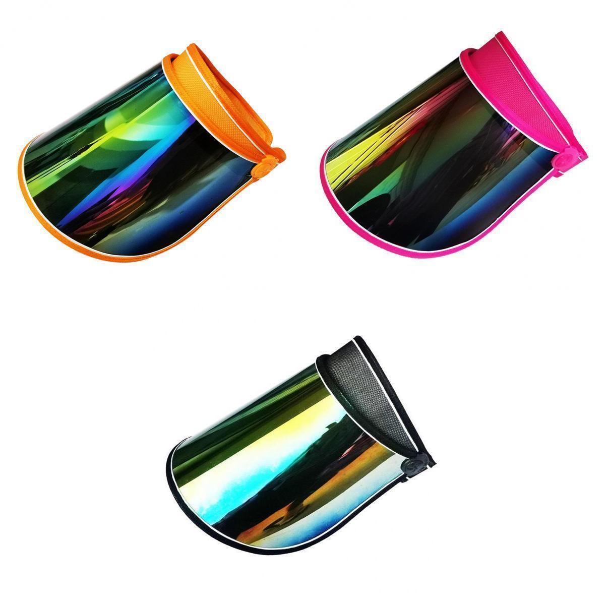 3x Sun Hat Visor Reusable Fishing Hiking Golf Outdoor Face Visor Headband
