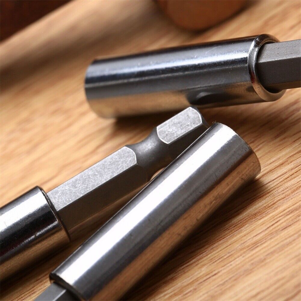 Hex Shank Quick Release Drill Screw Magnetic Screwdriver Bit Holder 1/4" 60mm
