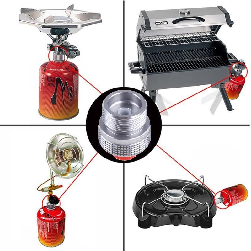 Gas Stove Adapter Converter Lindal Valve Canister to Welding Torch MAPP Gas Can