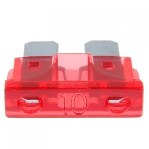 10 Pieces 10A 32V Red Standard Blade Fuses Kit Replacement Automobile SUV