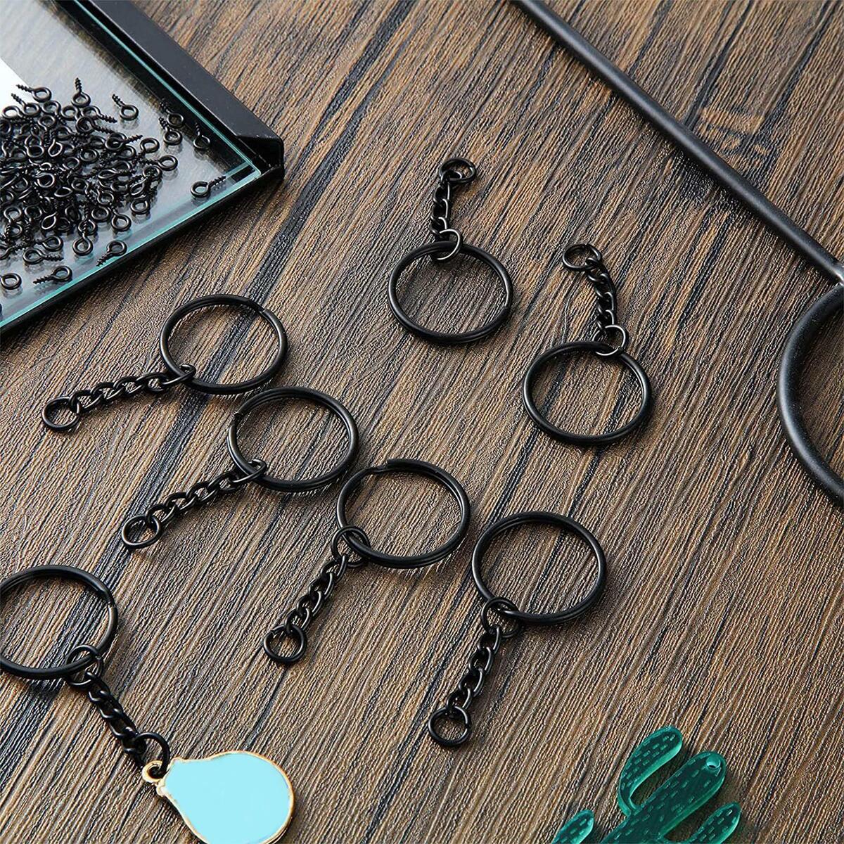 360 Pieces Key Chain Rings   Chain Making Hardware Supplies