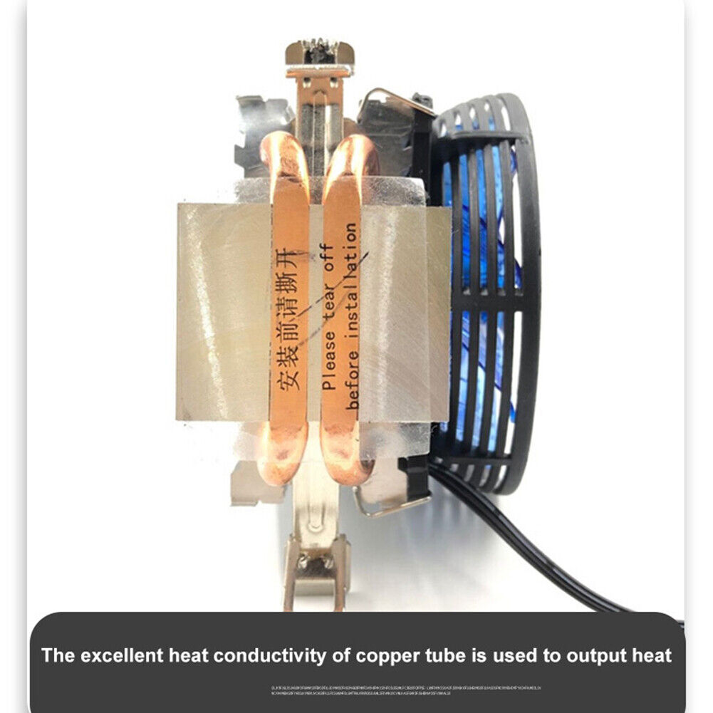 120mm 2 Heat Pipes CPU Cooler Cooling Fans Heatsink for LGA 775 1155 1156