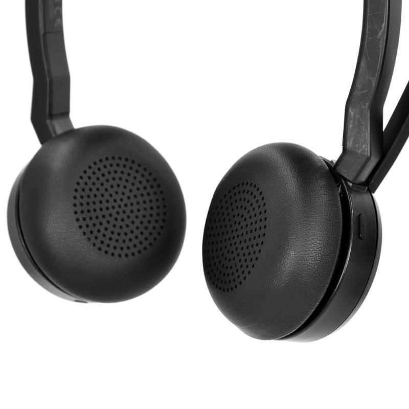 Replacement Ear pads Leather and soft foam for -Jabra evolve 75 75+ headset