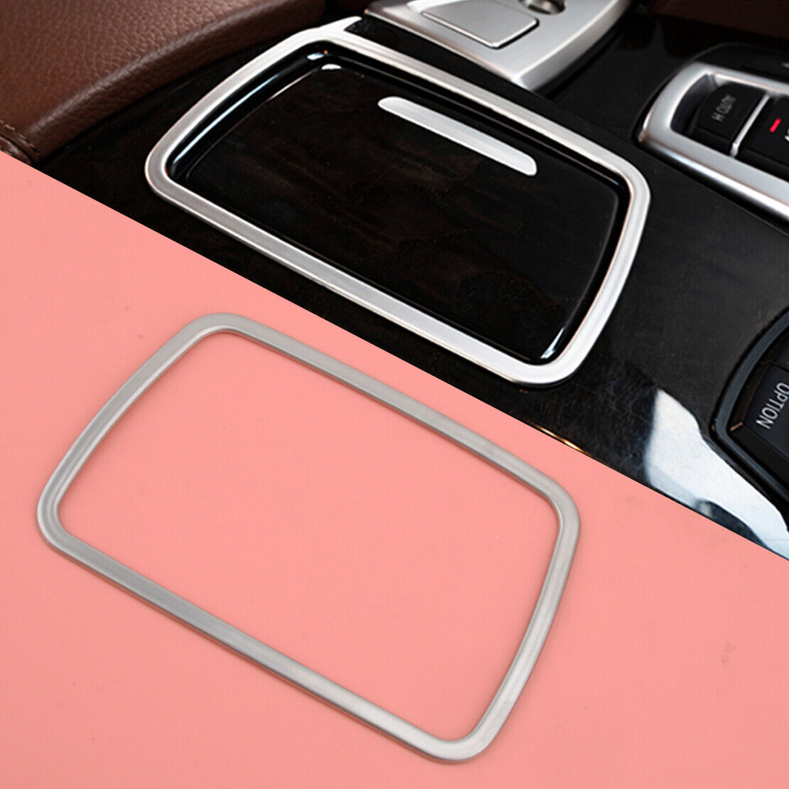 Car Interior Console Ashtray Frame Cover Decor Fit For BMW 5 F10 2011-2017