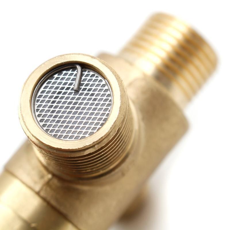 Brass Thermostatic Mixing Valve Bathroom Faucet Temperature Mixer Control Home
