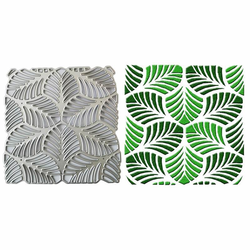 Leaf Cover Metal Cutting Dies Stencil Scrapbooking DIY Album Stamp Paper Emboss