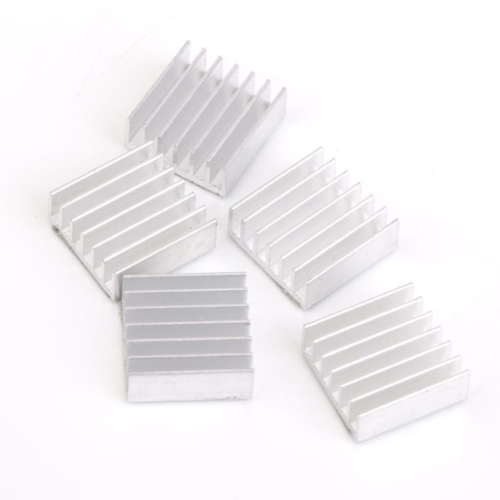 DC 5V Cooling 5pcs Aluminium Heat Sink  Combo Set for