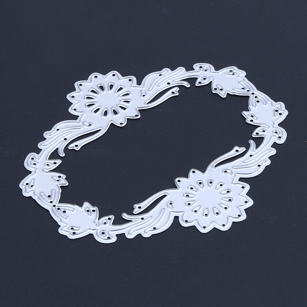 Symmetrical Flowers DIY Cutting Dies Metal Stencils Scrapbook Craft-142066