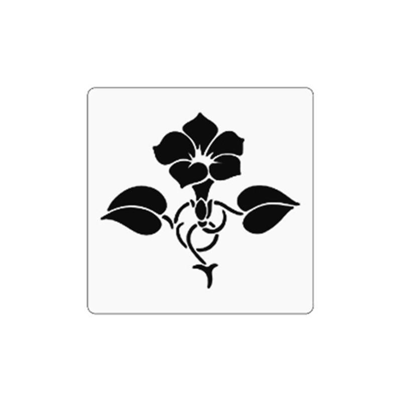 16Pcs Multi-purpose Plants Floral Style PET Stencils for Wall Door Decorations