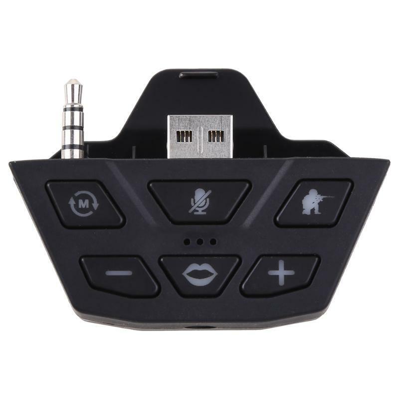 Stereo Headset Adapter Sound Enhancer Headphone Converter For -Xbox One Gamepad