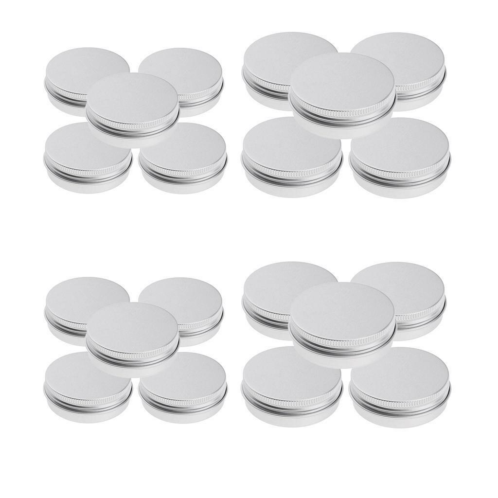 20 Pieces 40ml 100ml Aluminium Lip  Empty Pot  Container Box Case
