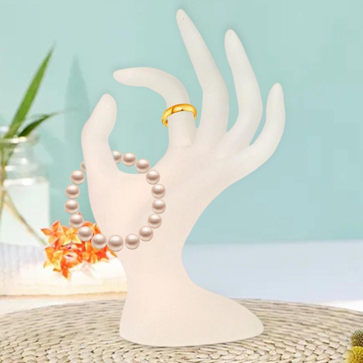 Novelty Jewelry Display Holder Bangle Holder Rings Organizer Shows White