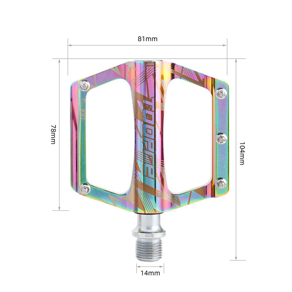 TOOPRE Bicycle Anti Slip Pedal MTB Bike Platform Flat Pedal (Multicolor)