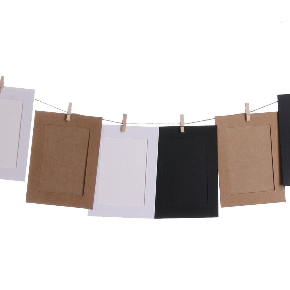 10pcs 7 inch Wall Hanging Photo Paper Frame Picture Display Modern Art Home