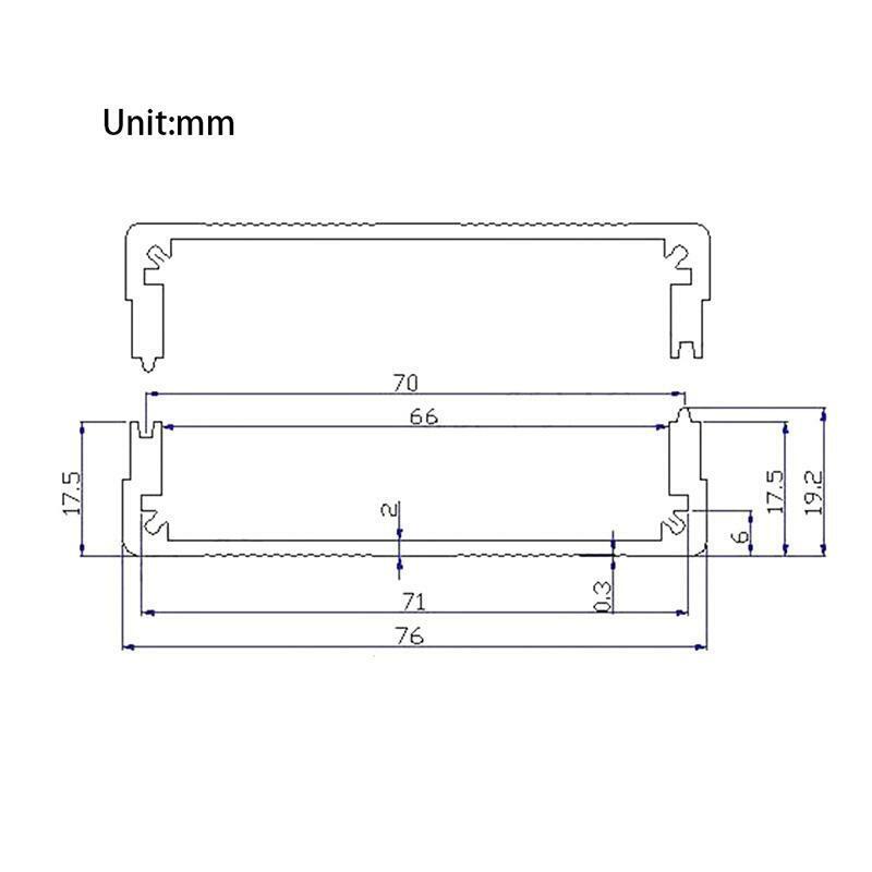 Aluminum PCB Instrument Box DIY Enclosure Electronic Project Case 100*76*35mm