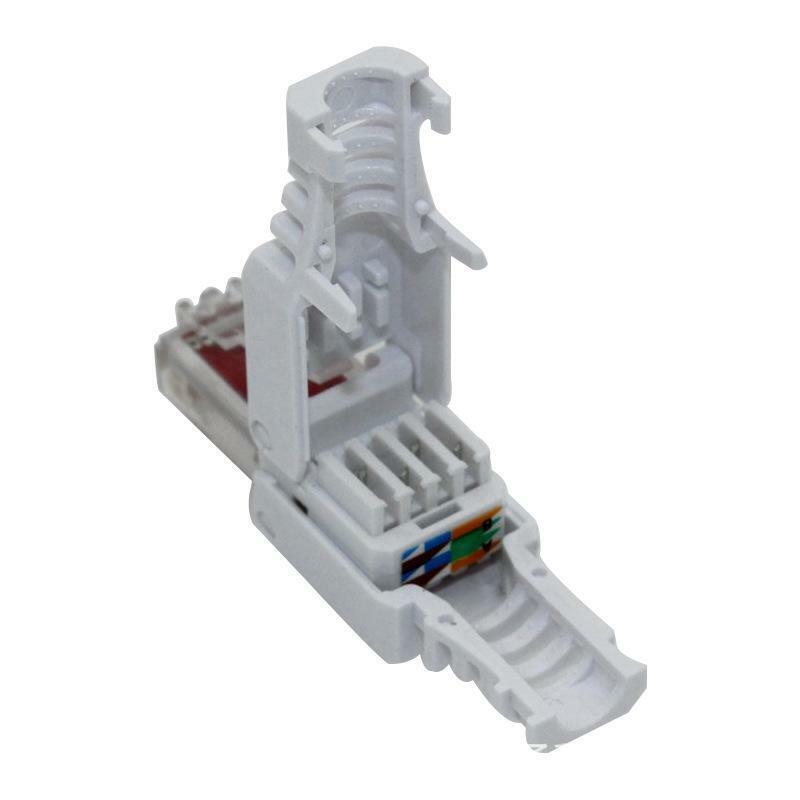 Rj45 Ethernet Connectors Tool-less Crystal Head Plugs Cat6 Unshielded Connector