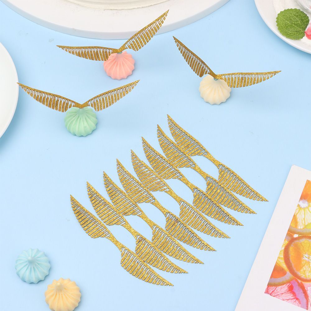Cake Decor Wings Chocolate Decoration Wafer Hollowed Wings Cupcake Toppers