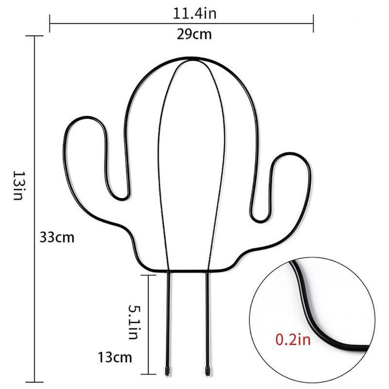 Cactus Shape Garden Metal Climbing Support Stake Stand Frame for Flowers Plants