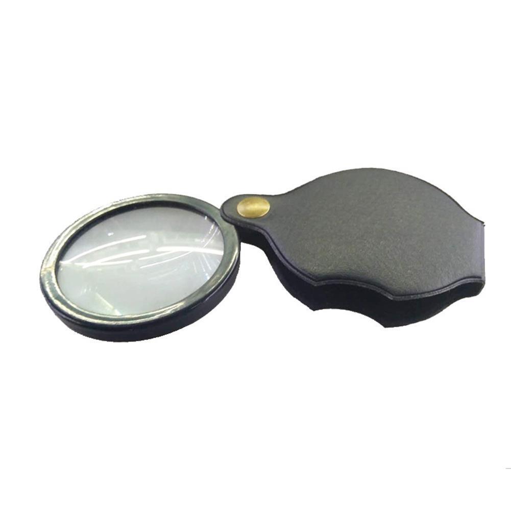 Pocket Folding Jewelry Magnifier Magnifying Glass HD Eye Glass Loupe (8X)
