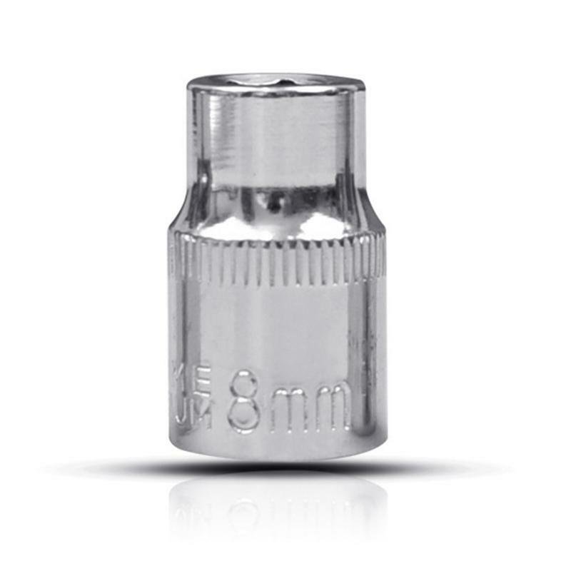 Chromium Finish Made of Metal Easy to Store Drive Standard Impact Socket Set