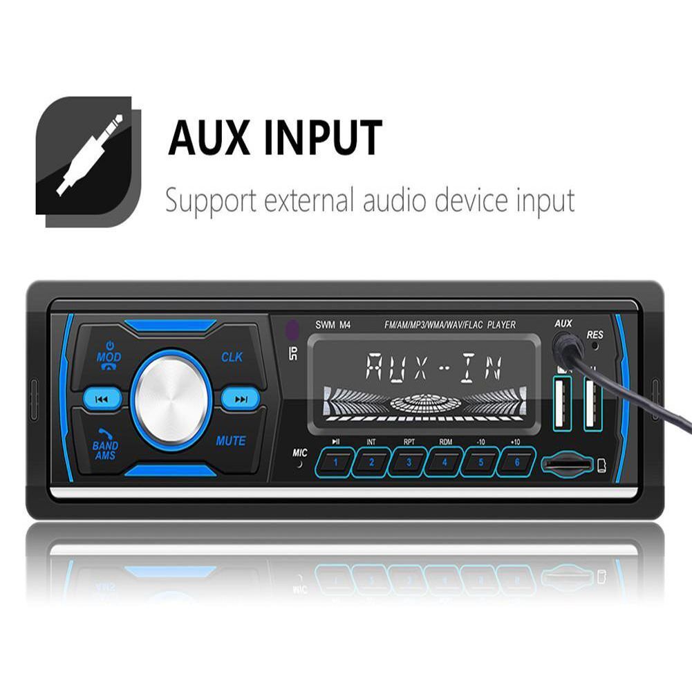 Stereo FM/USB/AUX/ Car Radio Car MP3 Player In-dash Audio Head Unit Bluetooth
