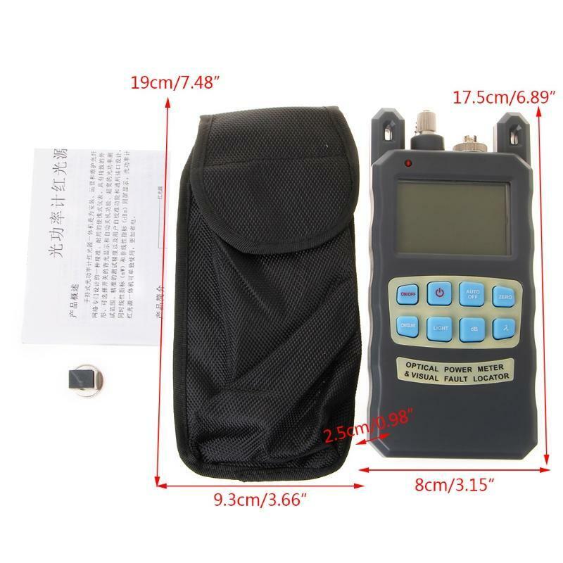 All-In-One Fiber Optical Power Meter 10mw 10km Cable Tester Visual Fault Locator