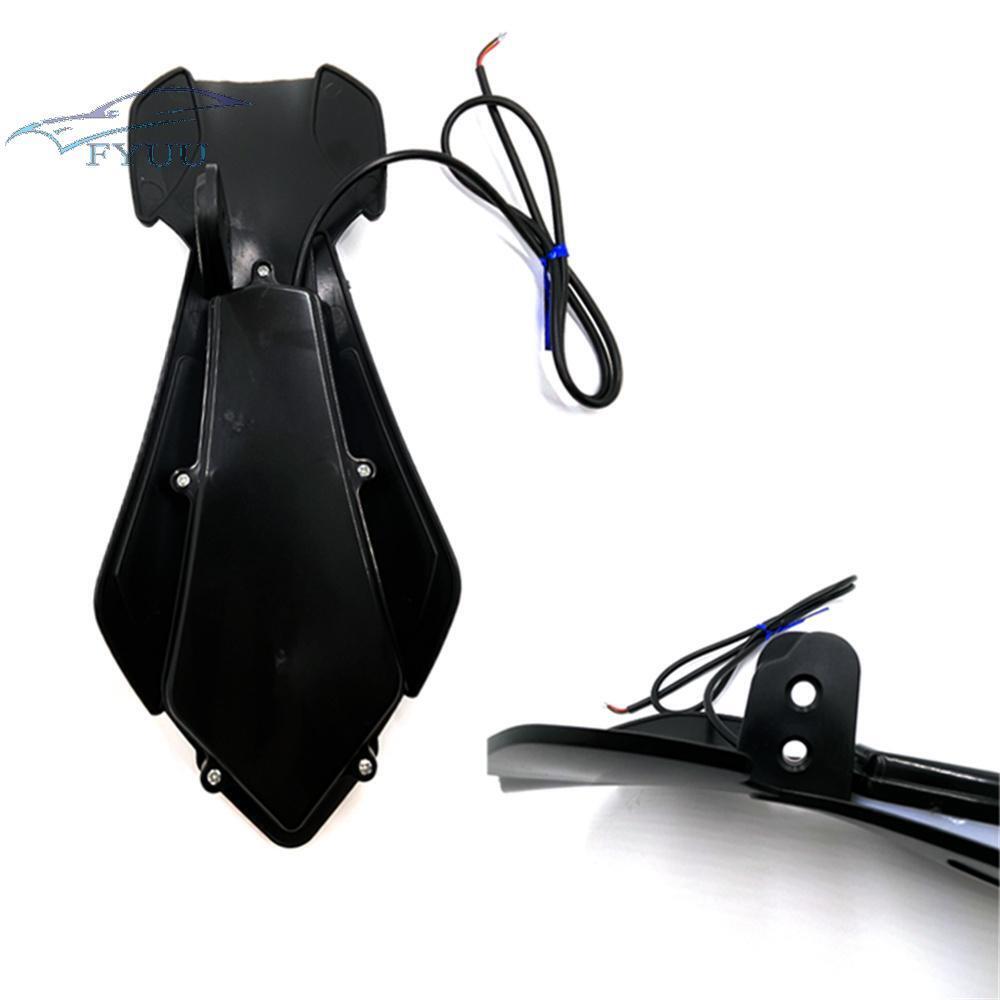 12V Motorcycle Handlebar Guards w/ LED Flowing Turn Signals Lights Waterproof