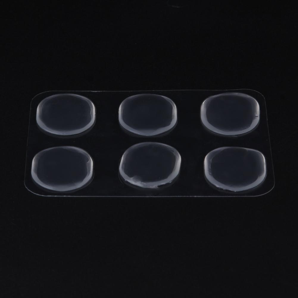 6pcs/set Silicon Gel Snare Drum Mute Pads Transparent Drum Damper Mufflers