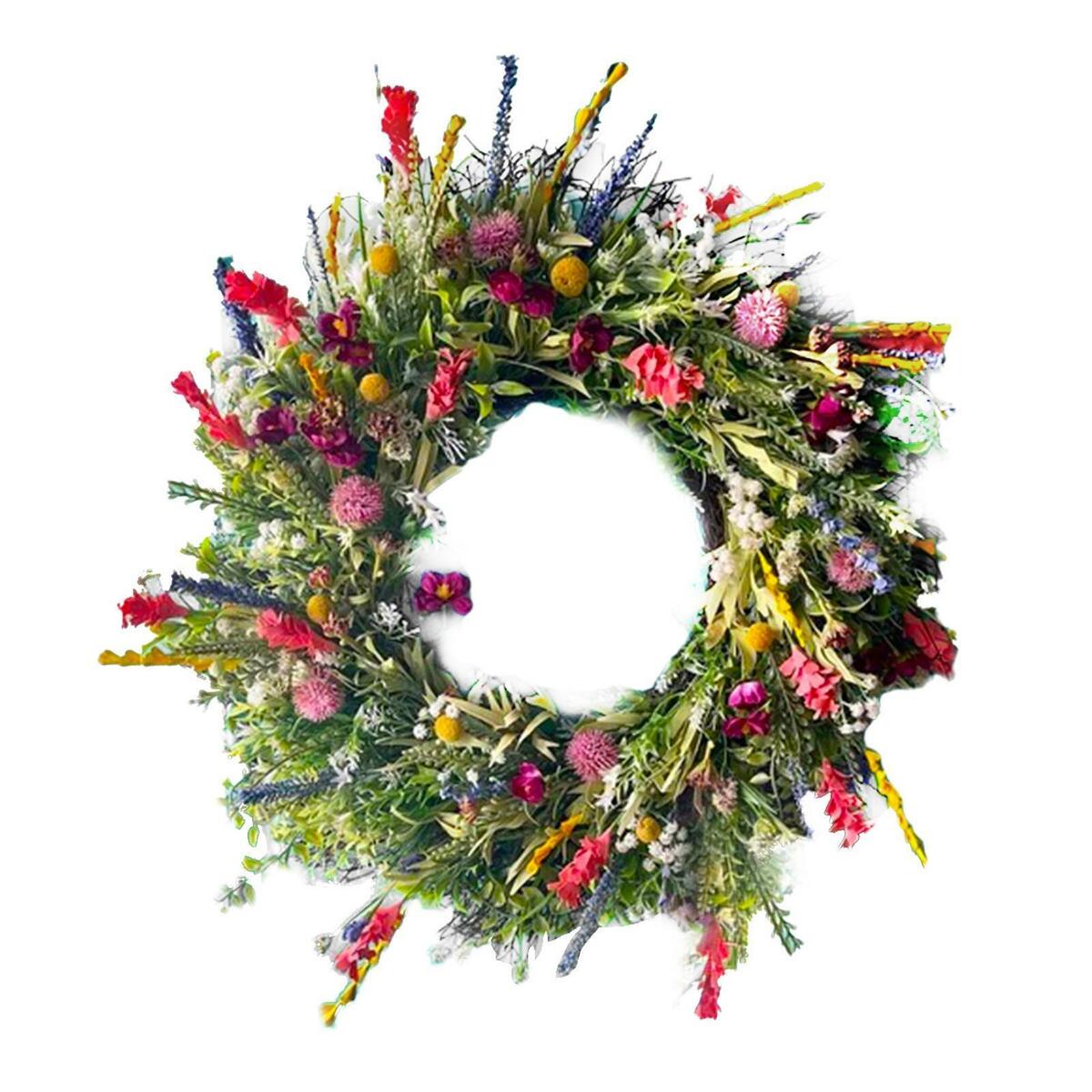 2x Round Spring and  Wreath Spring Hanging Ornaments  Decor