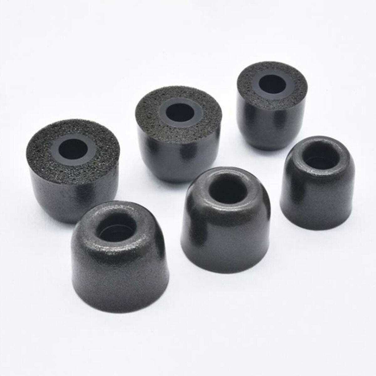 5 Pairs Black Noise Memory Foam In-ear Earphones Earbuds Tips Eartips Earplug