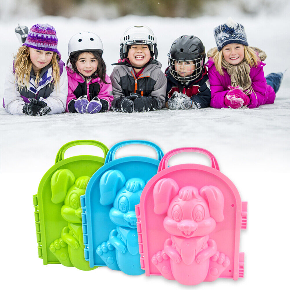 Rabbit Shape Snowball Maker ABS Clip Kids Outdoor Winter Snow Sand Mold