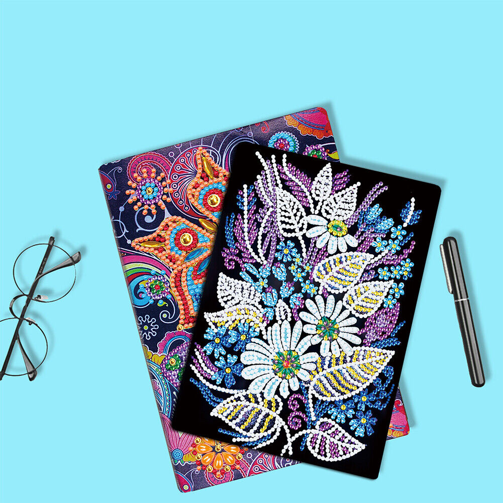 DIY Flower Diamond Painting 50 Pages A5 Notebook Sketchbook Crafts (WXB113)