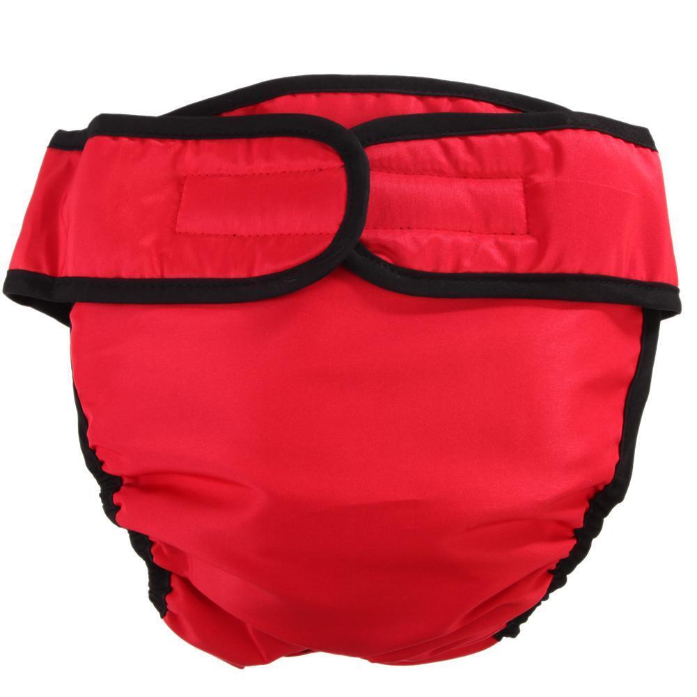 Pets Physiological Pants Female Dog Menstruation Sanitary Shorts (Red XXL)