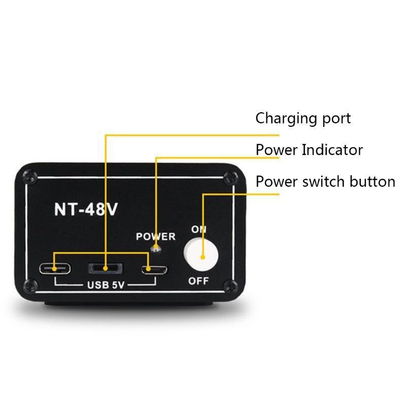 Phantom Power Supply for Karaoke Musical Instruments Live Broadcast Recording