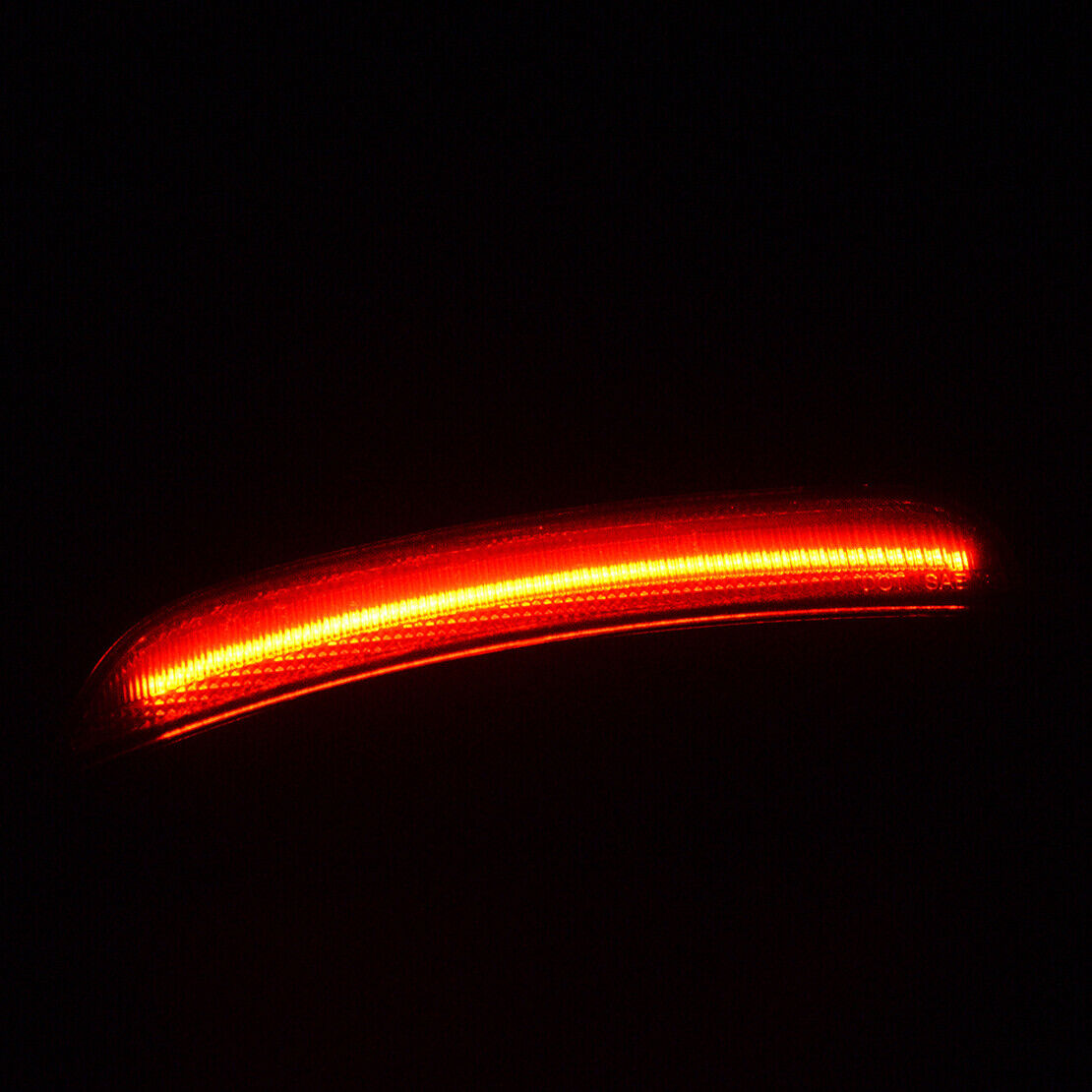 Black Lens Red LED Front Side Marker Light Fit For Dodge Charger 2015-2021