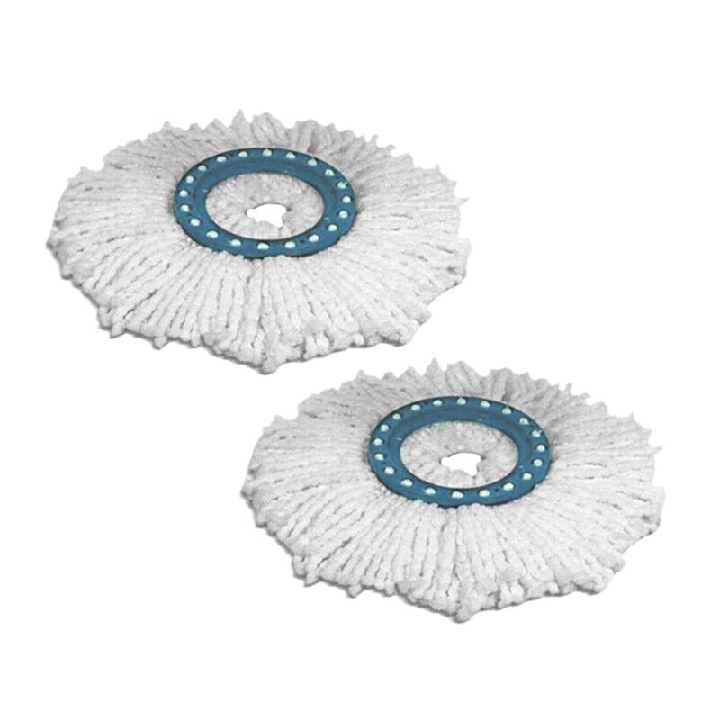 2stk Easy Cleaning Microfiber Mop Refill Heads Kit Spin Mop 360° Acc