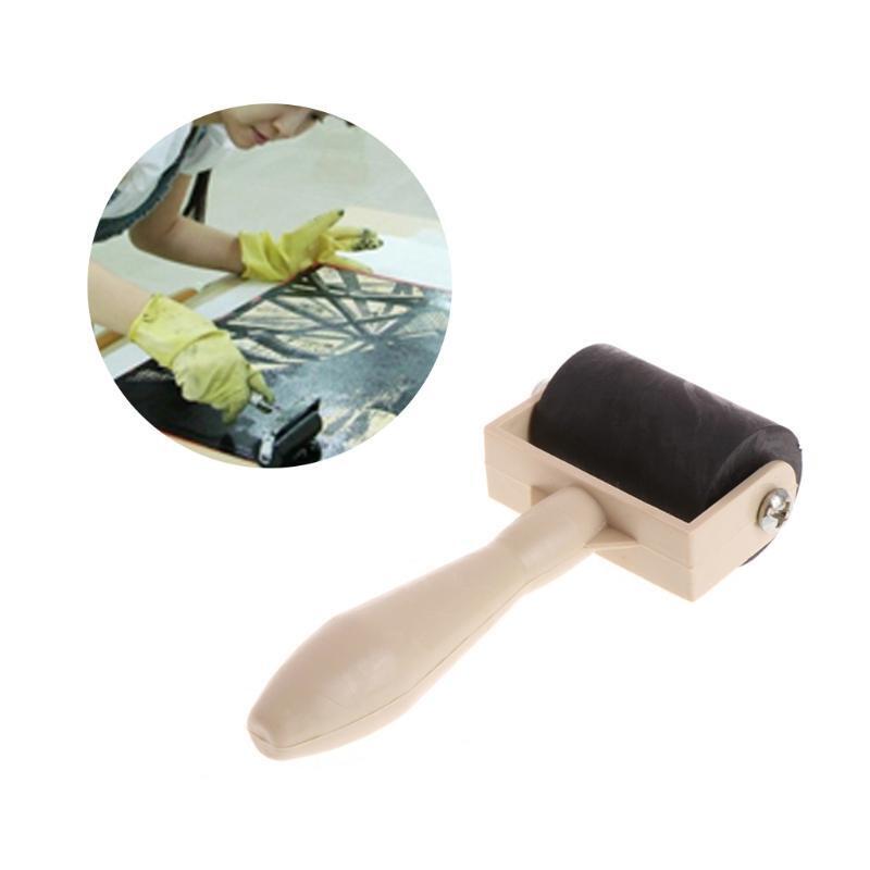 3.5cm Heavy Duty Hard Rubber Roller Printing Screen Plastic Frame Craft Tool