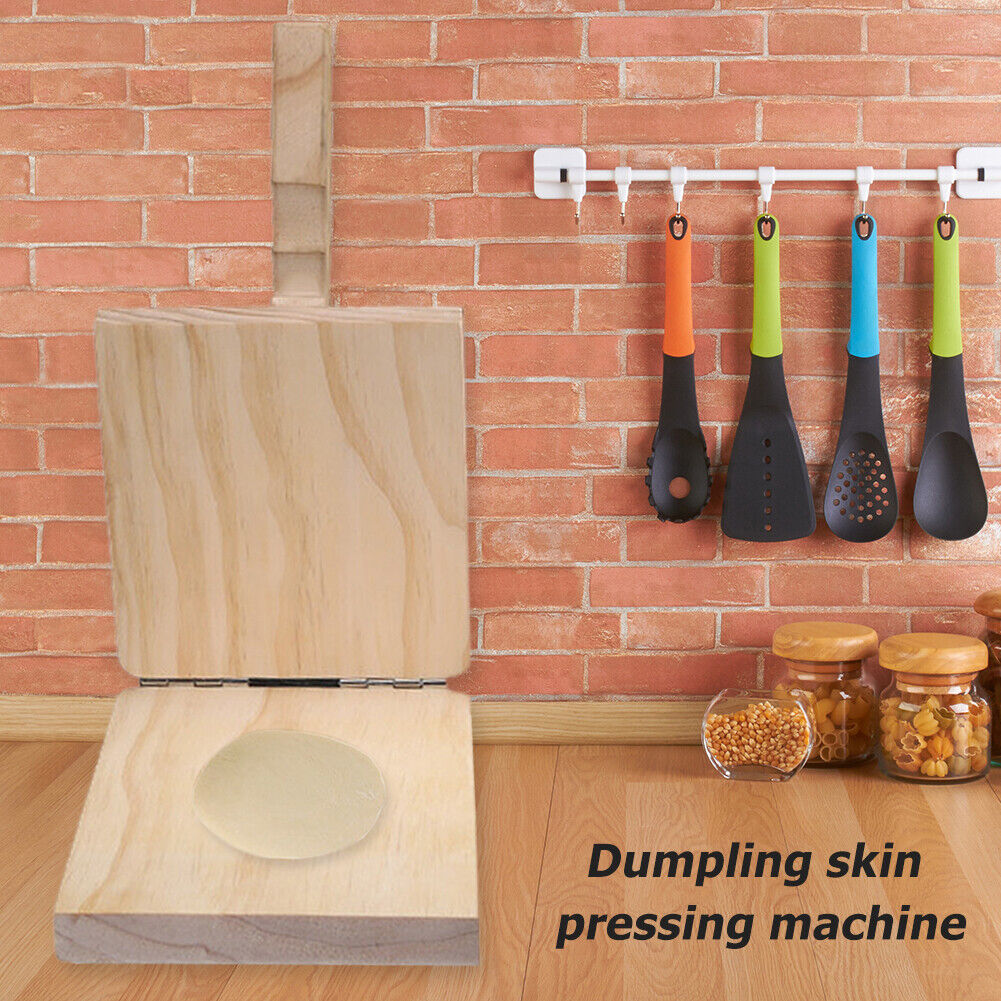 Dumpling Wrapper Skin Pressing Gadgets Wooden Dough Noodle Baking Presser