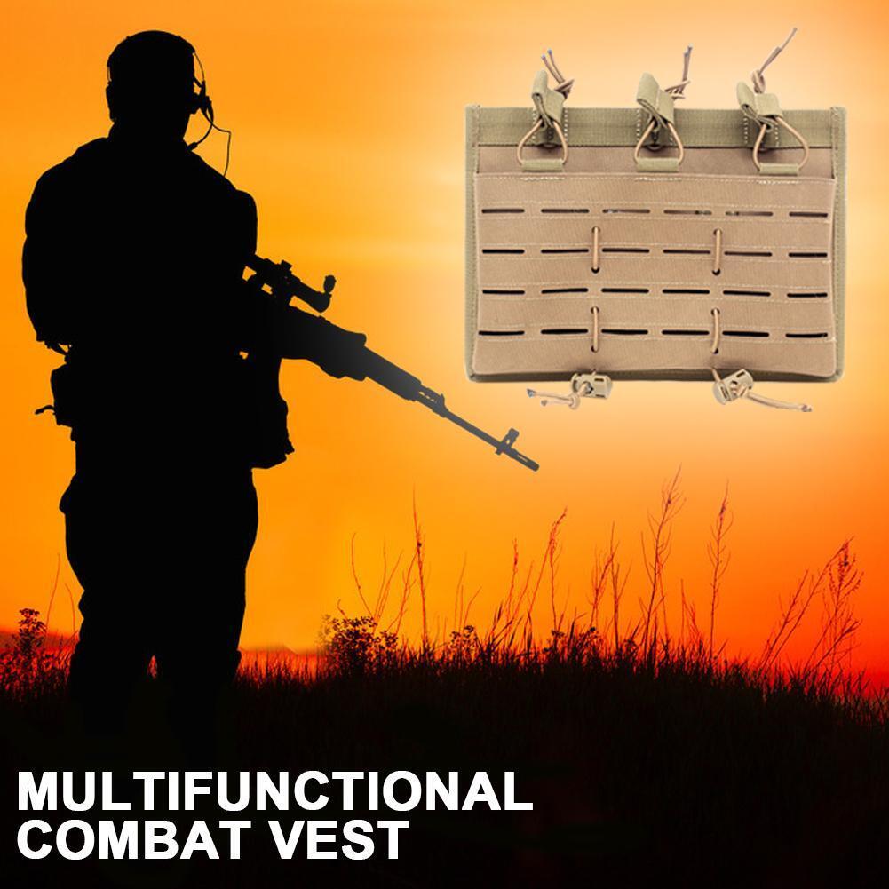 Multi-functional Outdoor Combat Vest MOLLE System Accessory Bag (Brown)
