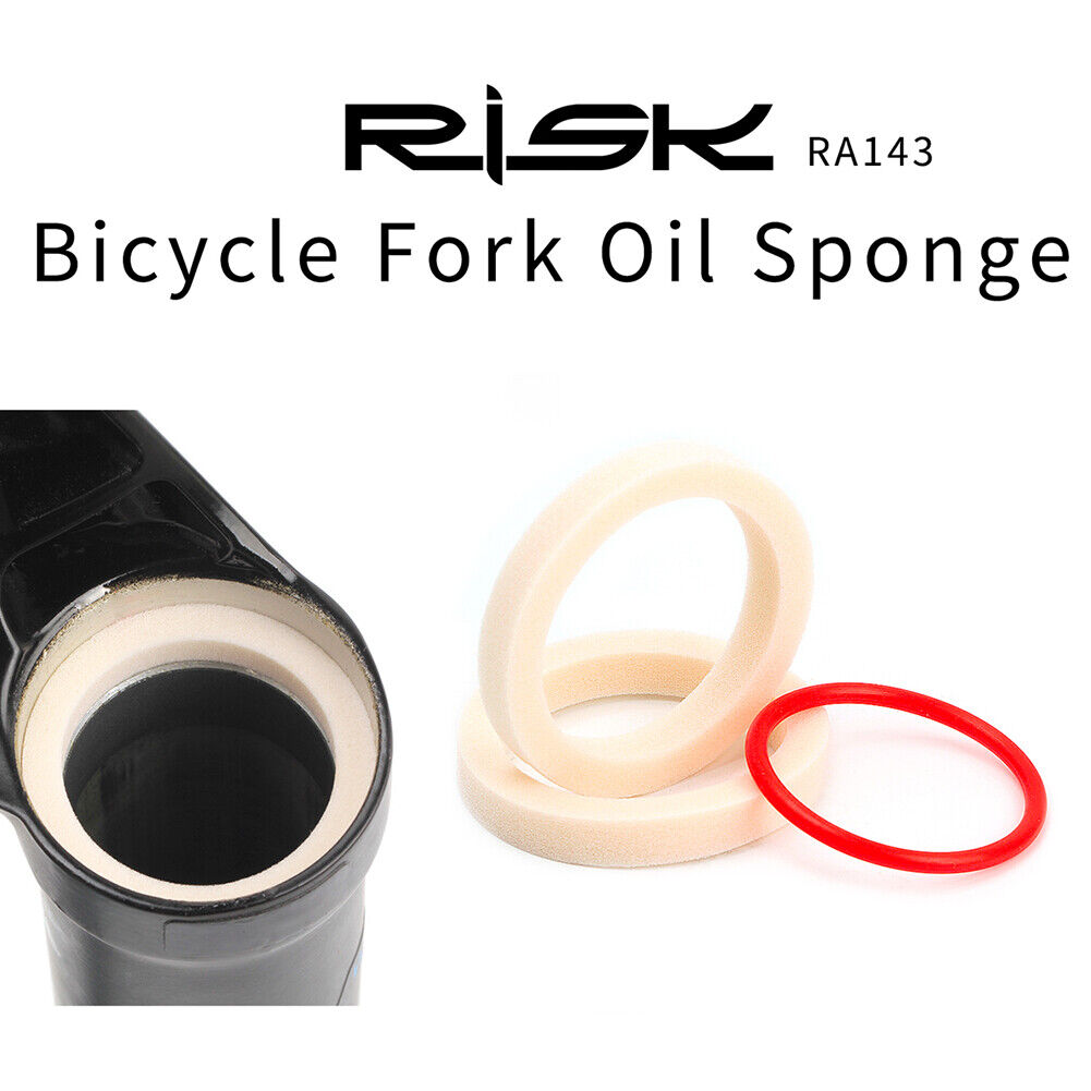 RISK 2x Bike Front Fork Oil Sponge Dust Oil Absorb Sealed Foam Ring (35mm)