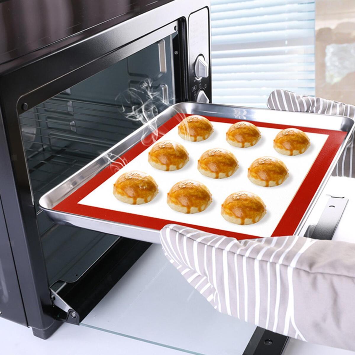 Silicone Baking Mat Liners Non Stick for Bake Pans & Rolling Cookie Bakeware