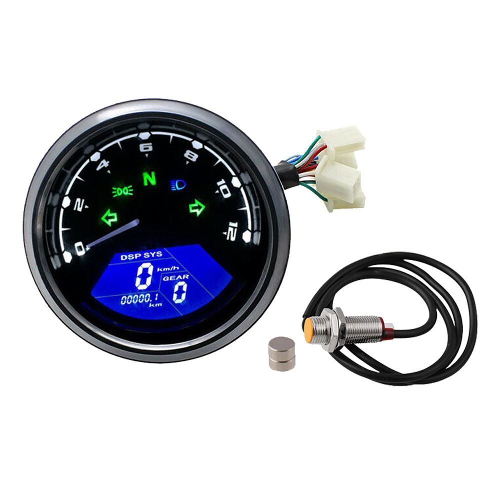 Baboon LCD Meter Motorcycle Meter Odometer Speedometer LCD Oil Gauge Tachometer