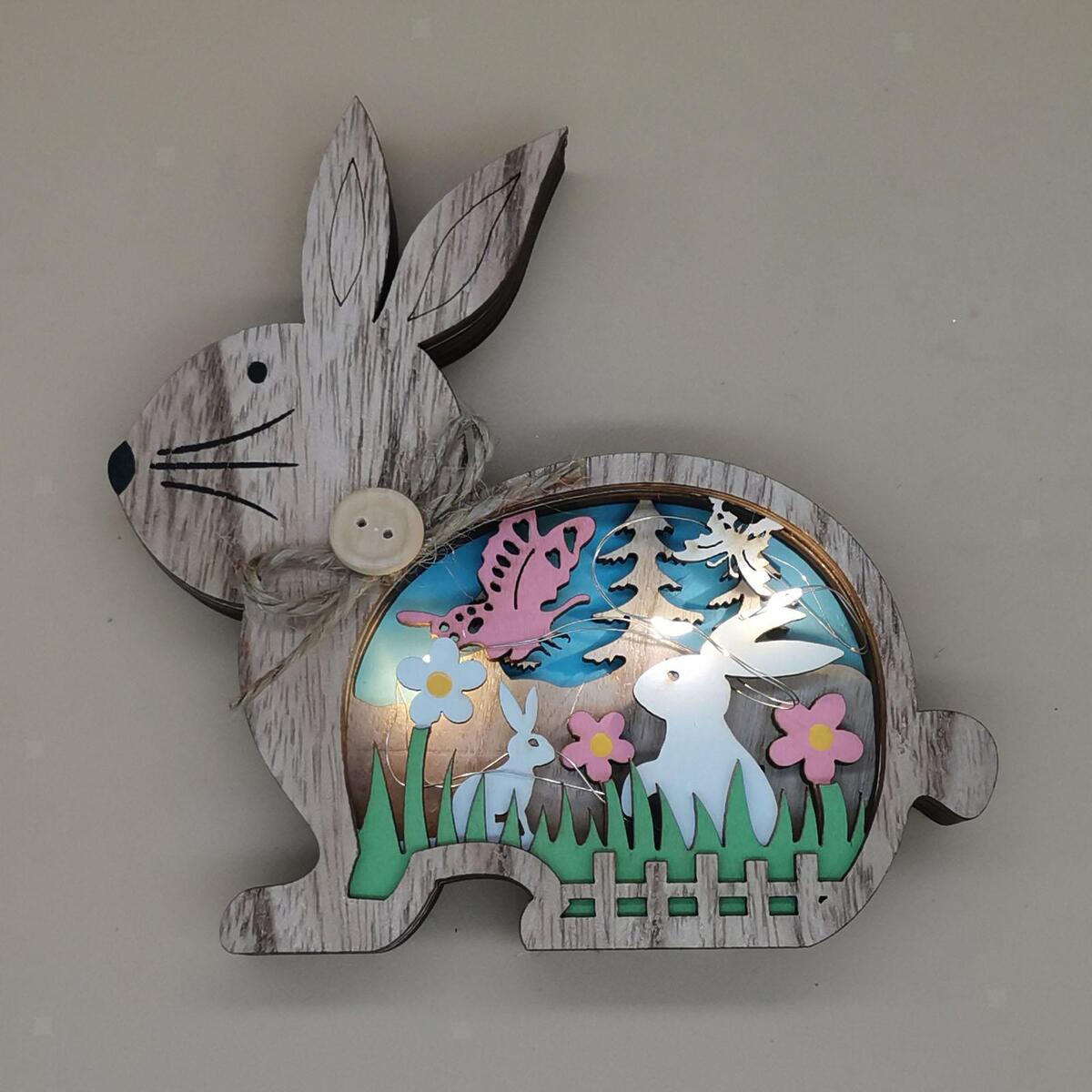 2Pcs Easter Bunny   Decor  Festival tabletop office