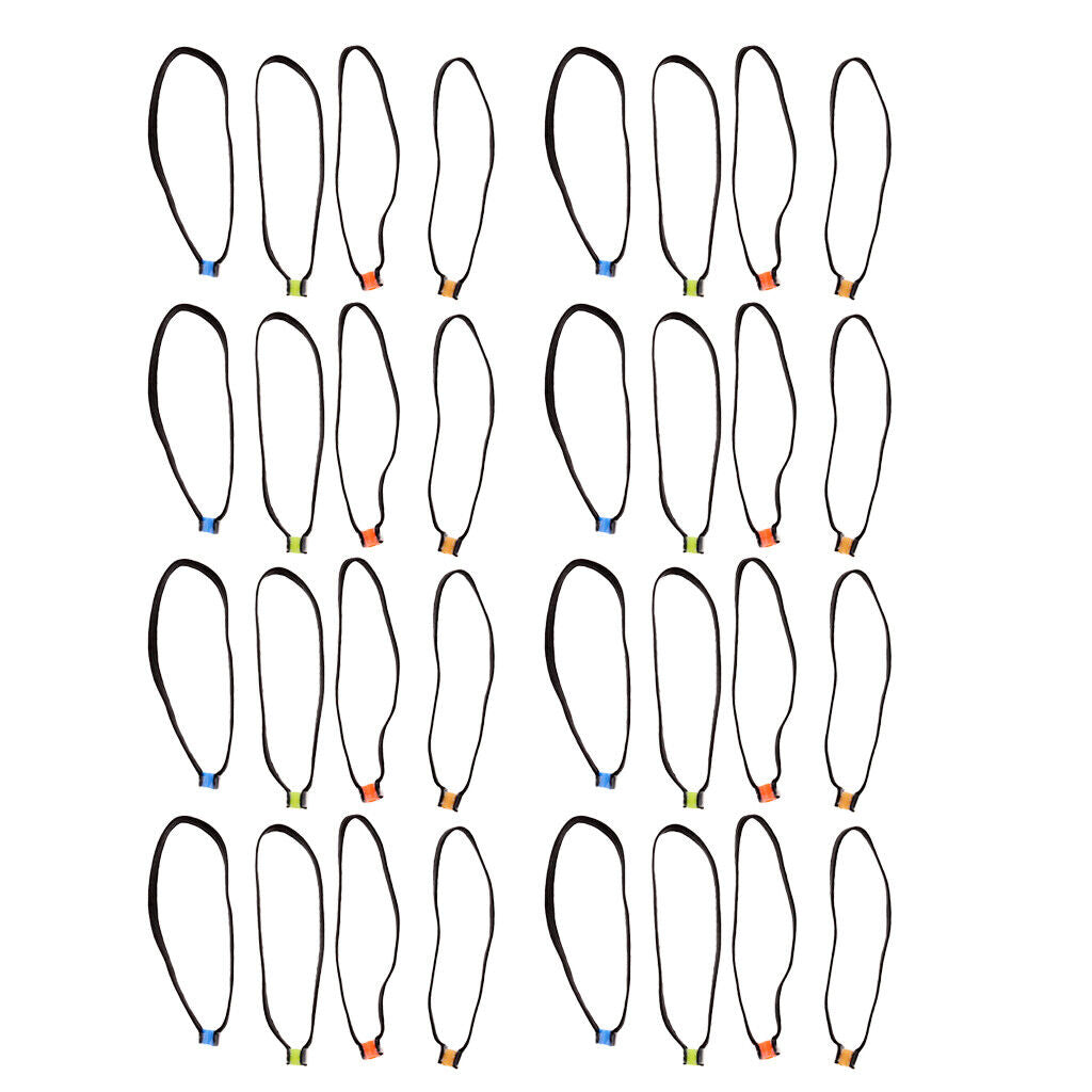 32 Pieces, Fly Fishing, Tippet Elastic, Tippet Spool Tenders, with Tippet Rings,