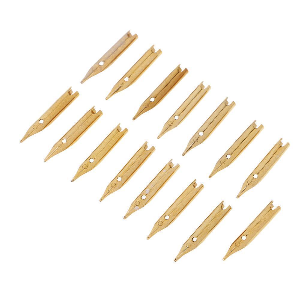 15 Pcs Universal Fountain Pens Nib Pen Tips 0.5 mm for Lettering and Drawing