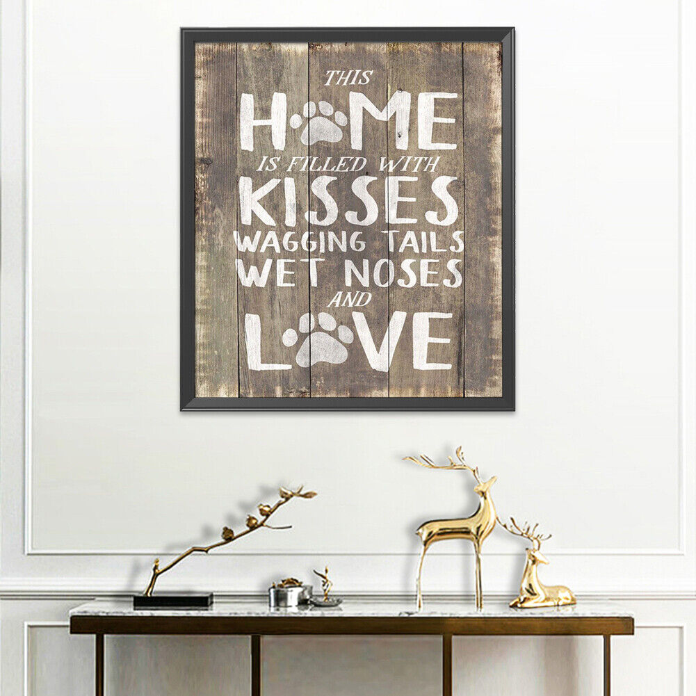 DIY Home Family Letters Patterns 11CT Cross Stitch Kit Stamped (74)