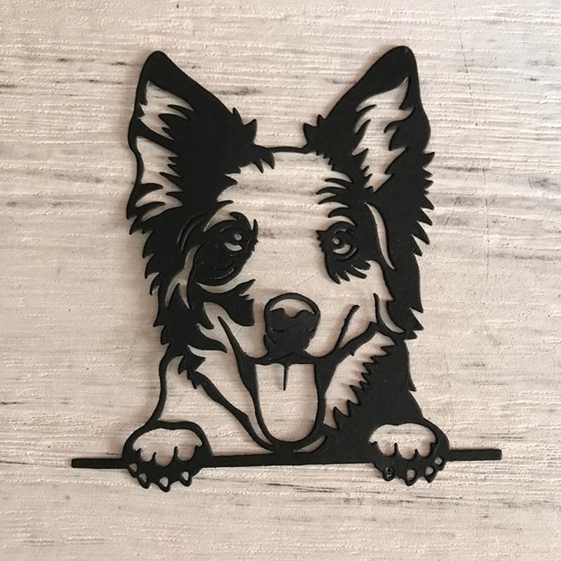 Cute Dog Metal Cutting Dies Stencil Scrapbooking DIY Album Stamp Paper Embossing