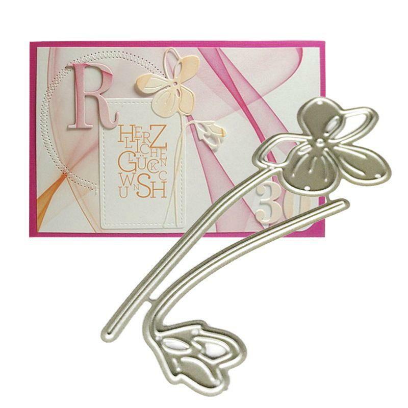 Beautiful Flower Metal Cutting Dies Stencil Scrapbooking DIY Album Stamp Paper