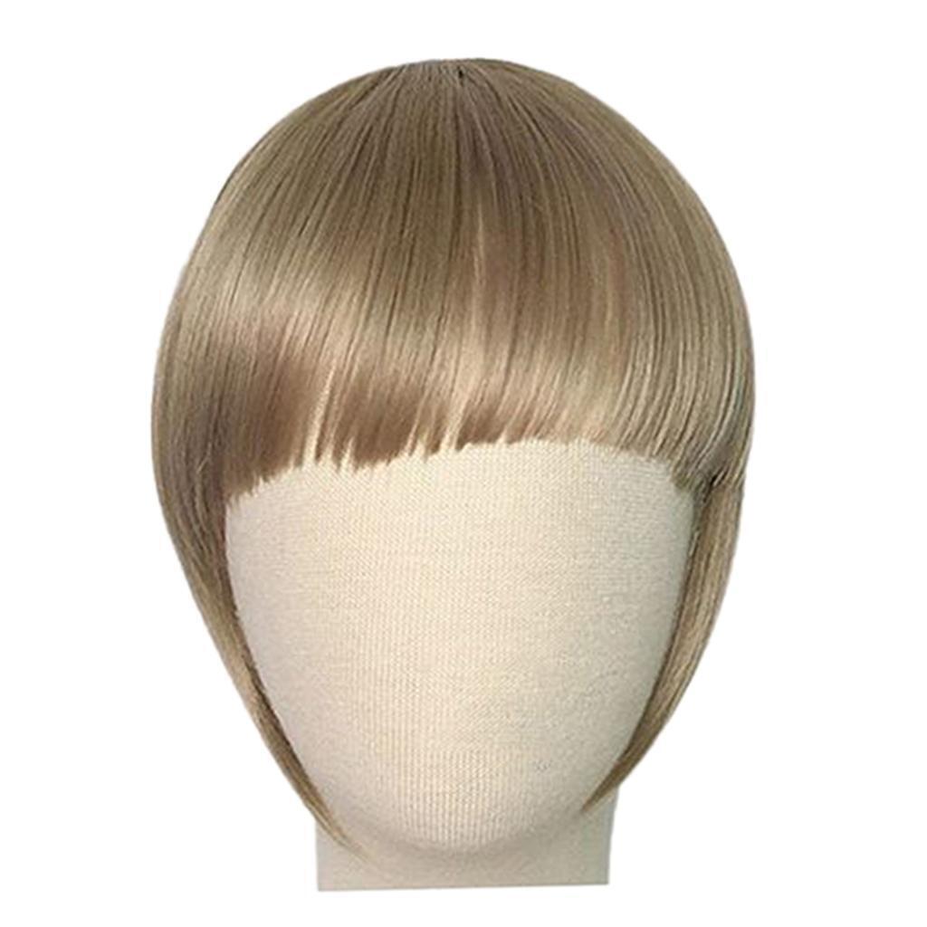 Heat Resistant Synthetic Hair Bang Clip In On Bang Fringe Hair Extension 05