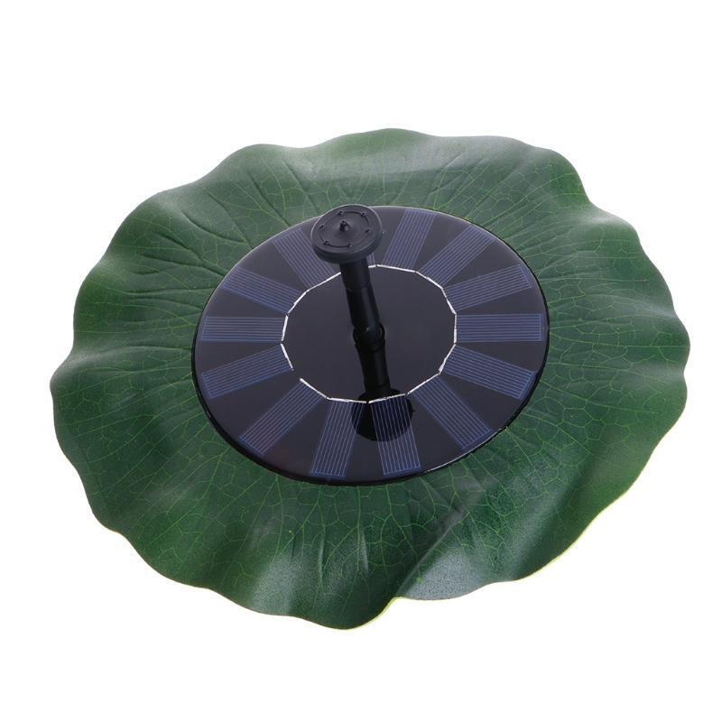 Floating Lotus Leaf Shape Solar Fountain Water Pump For Garden Pond Decoration